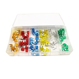 TAKPART 120 pieces fuses mini ATC car fuses standard car fuse set (5A 10A 15A 20A 25A 30A)