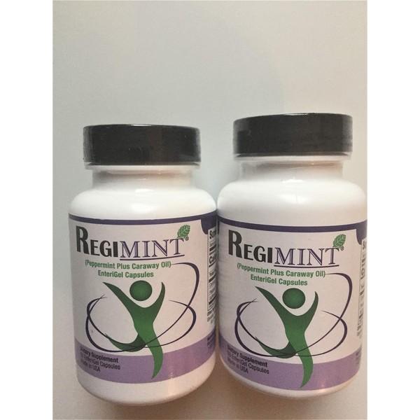 REGIMINT Peppermint Oil Plus Caraway Enteric Caps. IBS (2-pack/120ct) (2)