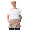 Mirabella Health & Beauty Espresso Zip Pockets Waist Apron Beige