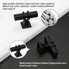 Lepatape 10 Pack Cabinet Knobs Black Dresser Drawer Knobs -