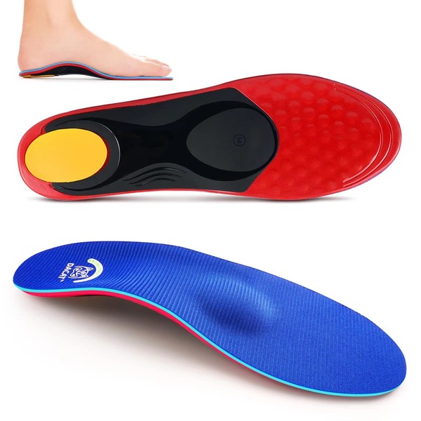 Orthotic Flat Feet Arch Support Insoles - Metatarsal Orthotic Insoles Arch Supports Inserts for Metatarsalgia, Plantar Fasciitis, Ball of Foot Pain Relief - Morton’s Neuroma Shoe Inserts