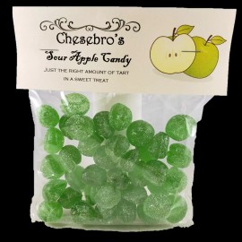 Chesebro's Sour Apple Hard Candy Drops 4.5 Ounces