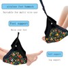 Yangbliss Airplane Foot Hammock for Plane Travel Ajustable Foot Rest