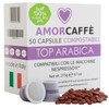 Amorcaffe 50 Home Compostable Compatible with Nespresso Coffee Capsules Pods