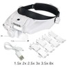 USB Rechargeable LED Head Magnifier for Watch Repair – Hands-Free