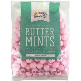 Party Sweets Pink Buttermints, 2.75 Pound, Appx. 350 pieces from Hospitality Mints