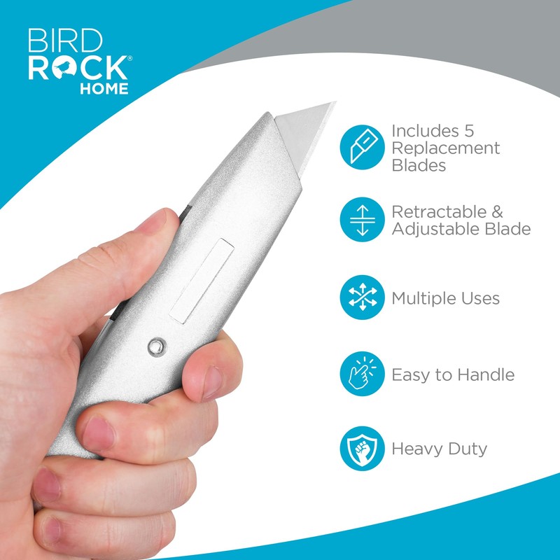 INTERNET'S BEST Premium Utility Knife Set | Retractable Box Cutter