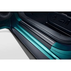 Volkswagen 10A071310ZMD Door Sill Protector Decorative Stripes Black/Silver