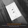 Aswalling 2 Pack Single Gang 1.0 Speaker Wire Wall Plate