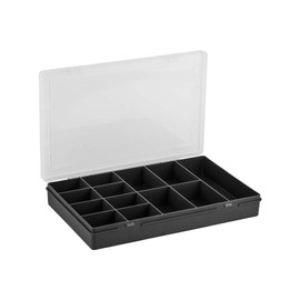 what More UK Ltd Wham Medium Project Box Organiser Black 29 x 19 x 4 cm 13 Compartments