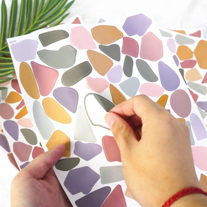 DIY Irregular Marble Wall Stickers, Water Proof and Removable Wall