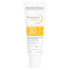 BIODERMA, Protector Solar, Photoderm Akn Mat, FPS30+, Alto Poder de Hidratación Matificante, 40ML