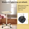 Salon Tray, Champagne Gold Salon Rolling Trays, Tattoo Service Trays