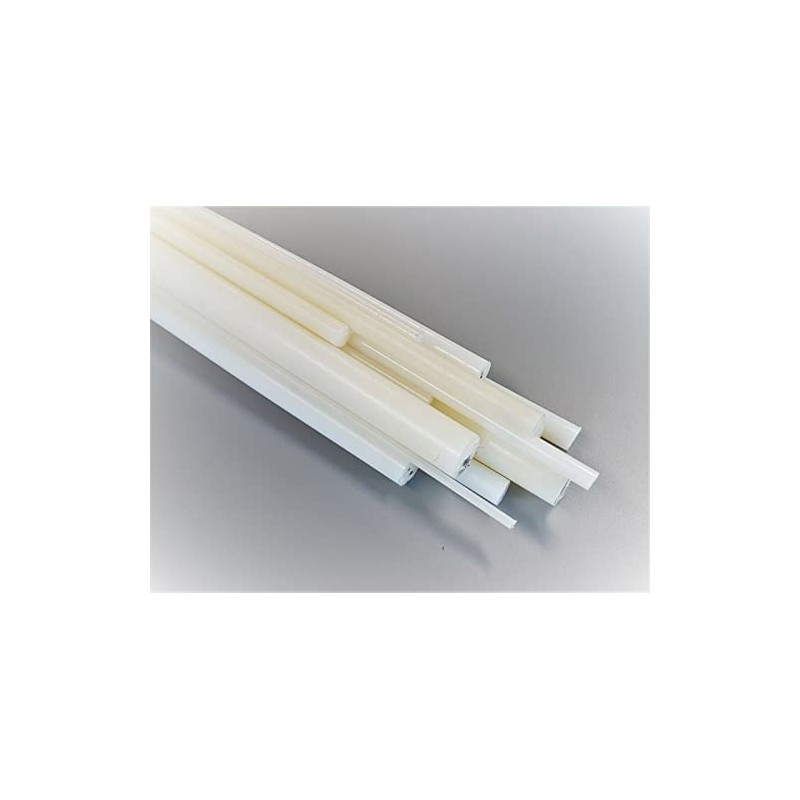 Nylon Plastic Round Rod Solid Stock Natural White Colour Diameters