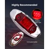LBRST Oval LED Trailer Lights Red Led Side Marker Light