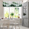 Emvency 2 Pack Valances Window Treatments, Misty Forest Green Nature
