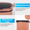 BestOffice Trash Can Broken-Resistant Plastic Touch Free High-Capacity Garbage Can