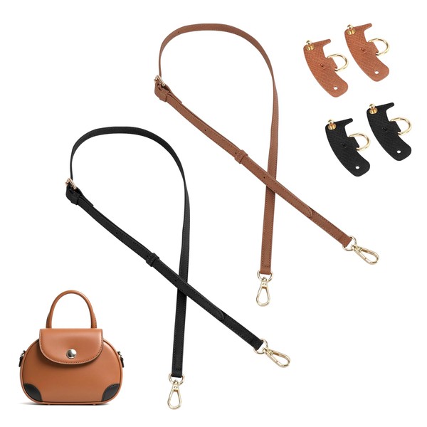 2PCS Purse Strap Replacement Crossbody, Witwatia Leather Adjustable Purse Straps