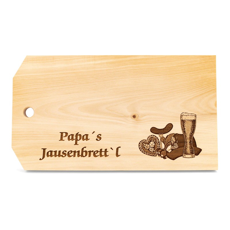Natural Swiss Pine Snack Board (Papa's Snack Board)