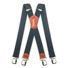 RBOCOTT Mens Grey Braces with Very Strong Metal Clips 3.8cm