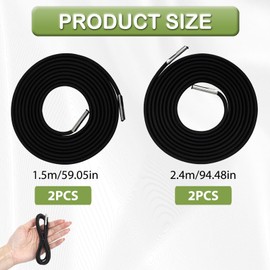 DASHENGKUI Replacement Cord for Zero Gravity Chair 4-Pack Replacement Elastic Cords, Heavy-Duty Tool Set for Recliners and Garden Chairs, Outdoor Recliners