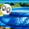 Adnee 2 Pcs Swimming Pool Pipe Holders,ABS Pool Hose Holder