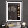 LOAAO 24"X32" LED Bathroom Mirror Black Framed, Anti-Fog, Dimmable, Lighted