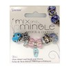 Darice Mix & Mingle Glass Metal Lined Beads and Charms