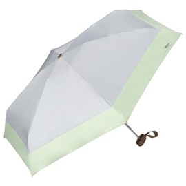 Wpc. Patchwork Tiny 801-16423-102 Folding Parasol, Light Gray, Umbrella for Rainy and Sunny Weather, Blocks 100% of Light and UV Rays, UPF 50+, 18.5" Ribs, Lightweight, Women’s, Compact, Simple, 2024