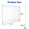 DigDozer 8 Pcs Acrylic Sign Holder 11 x 8.5, Horizontal