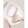 DAISO Mesh Pouch & Makeup Brush 4 Piece Set