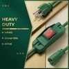 Weewooday 3 Prong Outdoor Extension Cord with Waterproof Switch 1875W