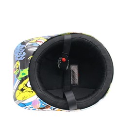 Yesmotor Baseball Motorcycle Helmet Half Cap for Bike Cruiser Chopper Moped Scooter- Dot Approved (Painting, M)