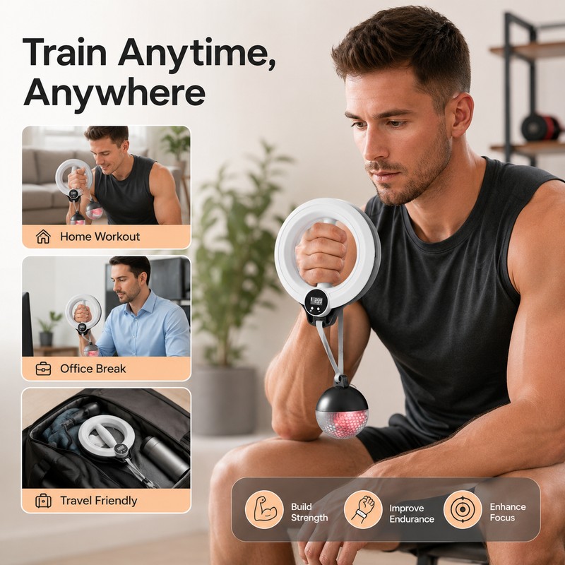 Hydraulic Twister Arm Exerciser for Home Workouts – 22–440 lb