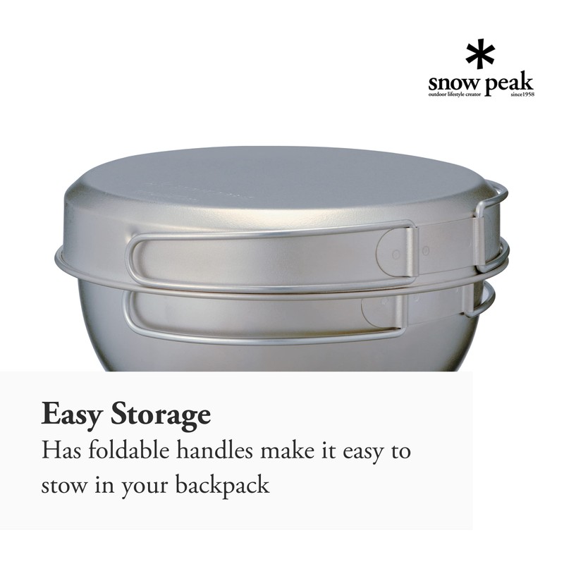 Snow Peak Titanium Cookware (3-Piece)