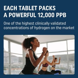 HydroLite Molecular Hydrogen Tablets for Drinking Water with Magnesium | Highest Concentration H2 12,000 PPB | Energy Booster, Enhance Performance & Recovery | Made in USA, 30 Tablets (Raspberry)
