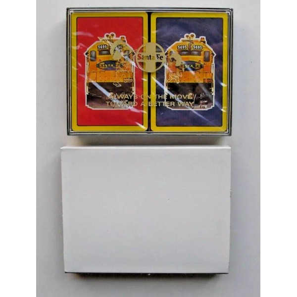 NIB Santa Fe RR Vintage Playing Cards Railroad Sealed New