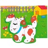 Woodyland 19 x 13.5 cm Didactic Toys Lacing Animals in