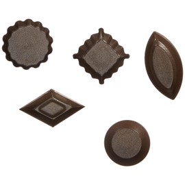 Gobel 6 x 5-inch Non-Stick Non-Stick Fours Moulds Styles, Set of 30