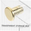 Baluue Convenient Makeup Organizer Transparent Lipstick Storage Box for Vanity