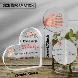 Gifts for wife, anniversary gift for her, partner gifts, Valentine's Day gifts for her, gift for wife, gift for partner, ideas for wedding gifts, gift wife, acrylic decoration