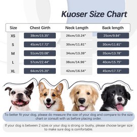 Kuoser Fleece Dog Jumper Warm Dog Pajamas, Thermal Sweatshirt Dog Pullover Turtleneck for Small Medium Dogs Girl Boy, Soft Puppy Christmas Outfit Dog Winter Clothes Cat Apparel