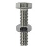 TIMCO Set Screws DIN933 Hex & Nut DIN934 Silver A2