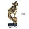 aboxoo Thinker Statue, Silence is Gold Abstract Art Figurine, Modern