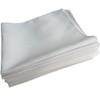 RJM 10 Pack Mens White Polyester Cotton Handkerchiefs