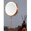 OMIRO 8.5 Inches Lighted Makeup Mirror with 3X/10X Magnifications, Double
