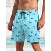 Lzzidou Mens Board Shorts with Compresssion Liner 7 Inch Inseam