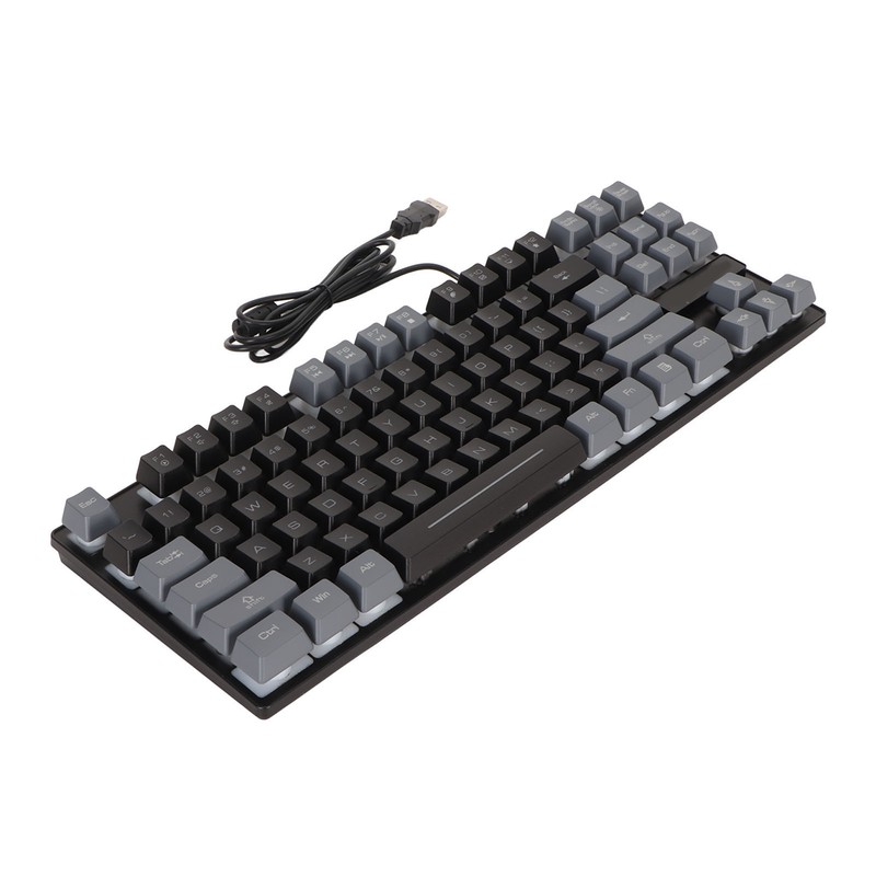 Mechanical Gaming Keyboard Multifunction 87 Keys Colorful Backlight USB Wired
