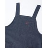 Edwin Apron with Two Stage Adjustable Back Button, Denim H-Shape,