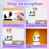 CREATCABIN Pack of 6 Fairy Silhouettes, Mason Jar Decoration, Angel